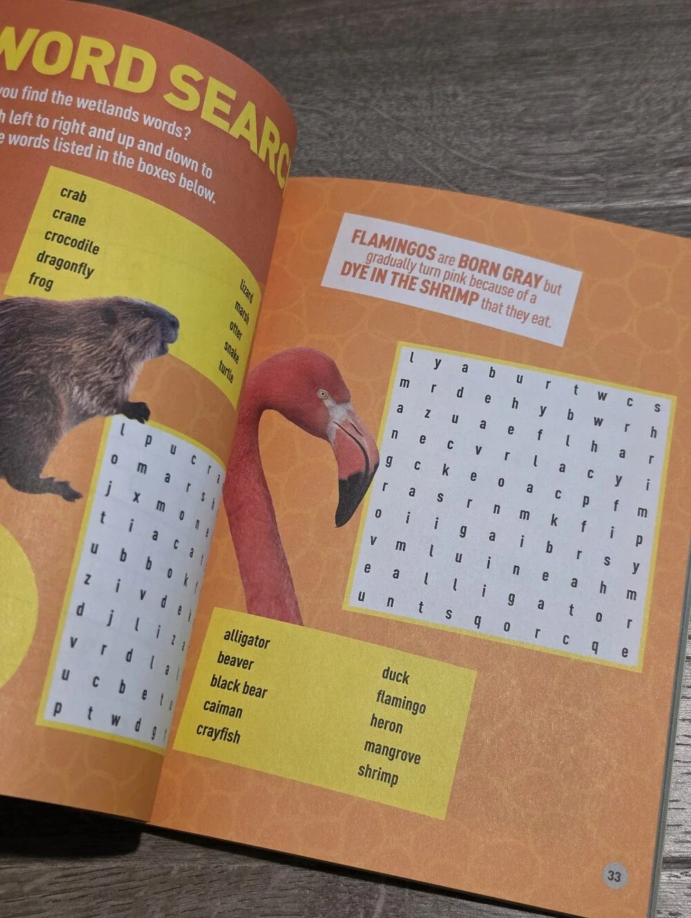 National Geographic Puzzle Book Of Animals Kids Learning Fun New